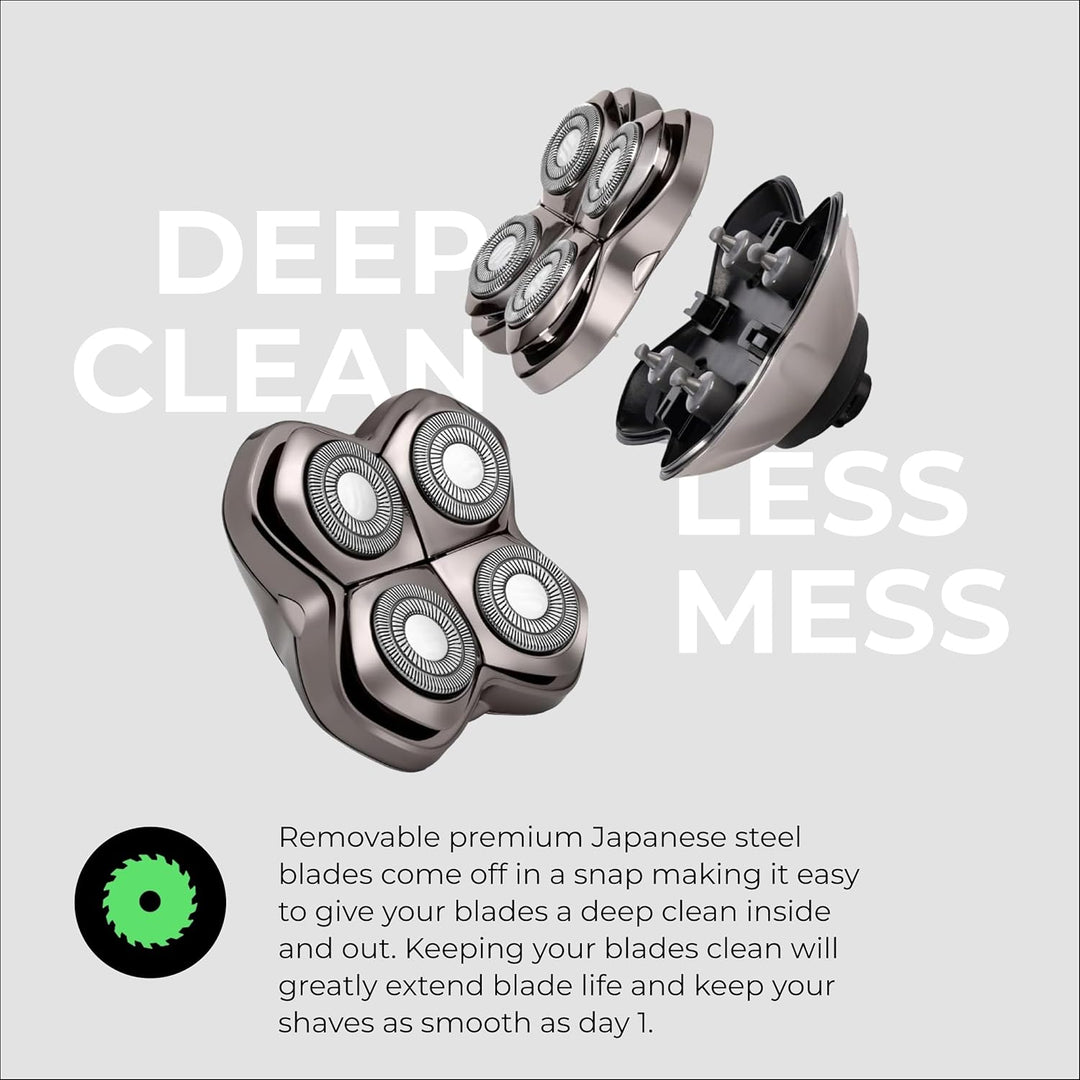 Skull Shaver Pitbull Gold Pro GX5 - Kopf- und Gesichtsrasierer - Kabellos, Nass- & Trockenrasur, Was