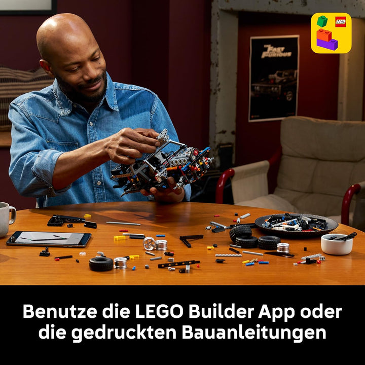 LEGO Technic Fast and Furious Dodge Charger R/T Auto - Modellbau Auto für Erwachsene - Sammlerset mi