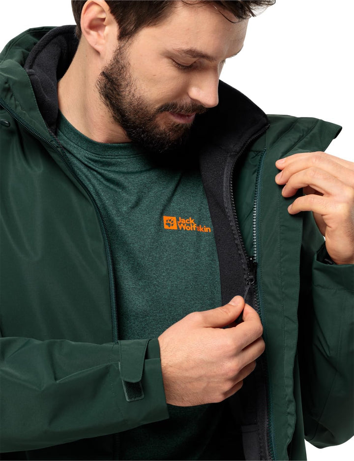 Jack Wolfskin Herren Waldsteig Fz M Jacket, Schwarz