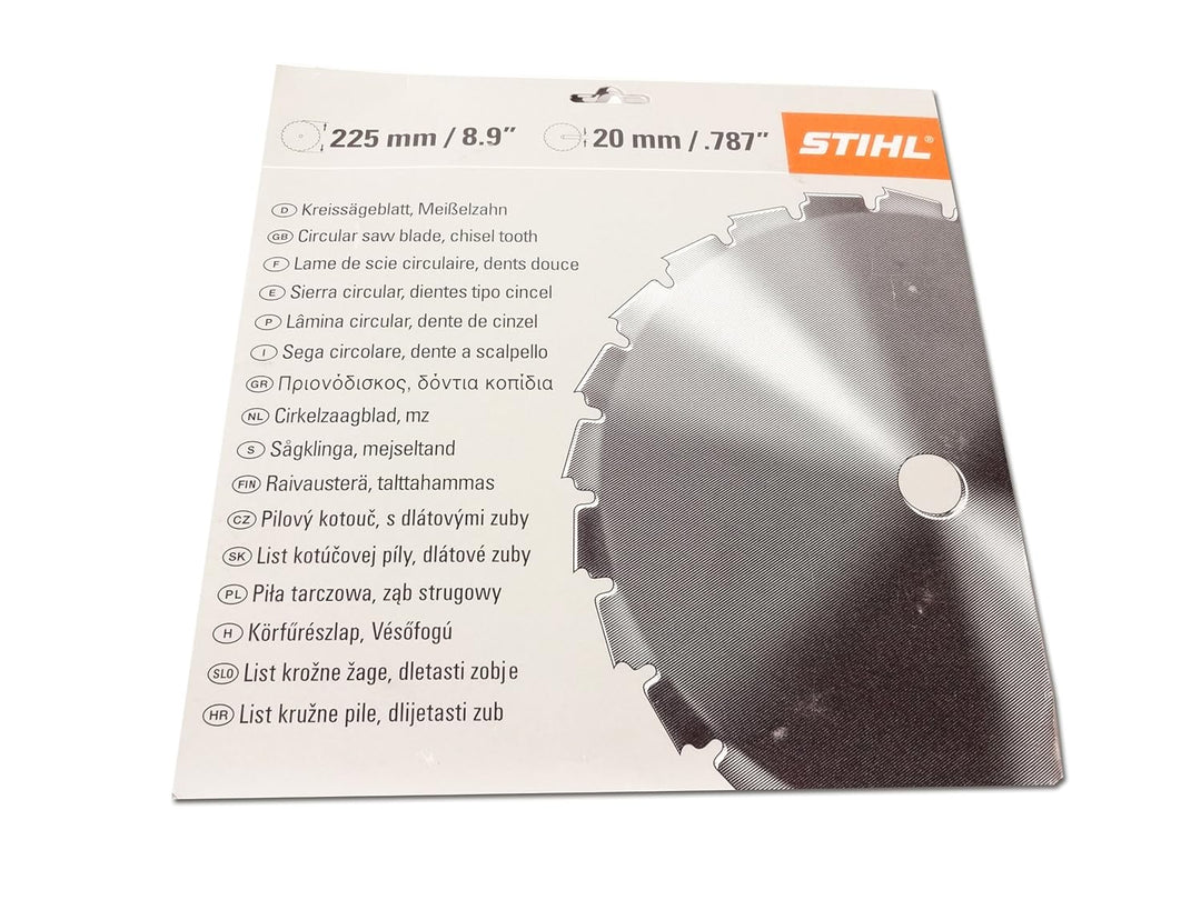 Stihl 41107134204 Meisselzahn Sägeblatt FS 260,300,350,400, Ø 225 mm