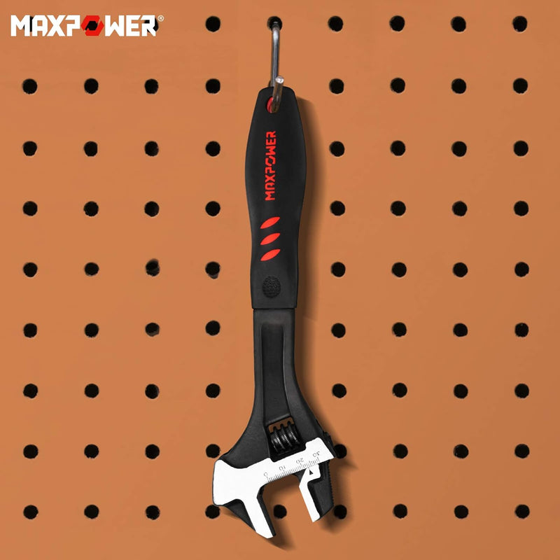 MAXPOWER verstellbarer Schraubenschlüssel 250mm Einmaulschlüssel 30mm breiter Backen verstellbarer S