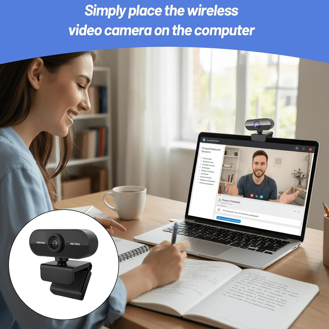 Webcam mit Mikrofon, 1080p, für Computer, Mac-Book, Microsoft Teams, Spiele und Live-Konferenzen