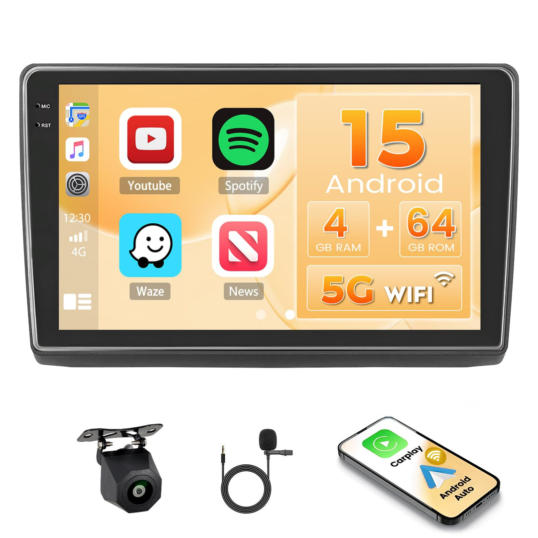 Hikity Android15 4+64G Autoradio für Renault Trafic/Opel Vivaro 2006–2010/Nissan Primastar 2006–2014