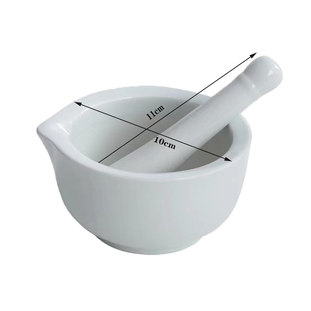 DeJivsin Mörser mit Stössel Klein, Mörser und Stössel set 10 cm, Mörser mit Stössel für Gewürze, Nüs