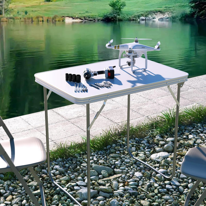 Huini Campingtisch Tragbar Klapptisch Aluminium Ultra Leichte Klappbar Tisch für Camping Picknick Ko