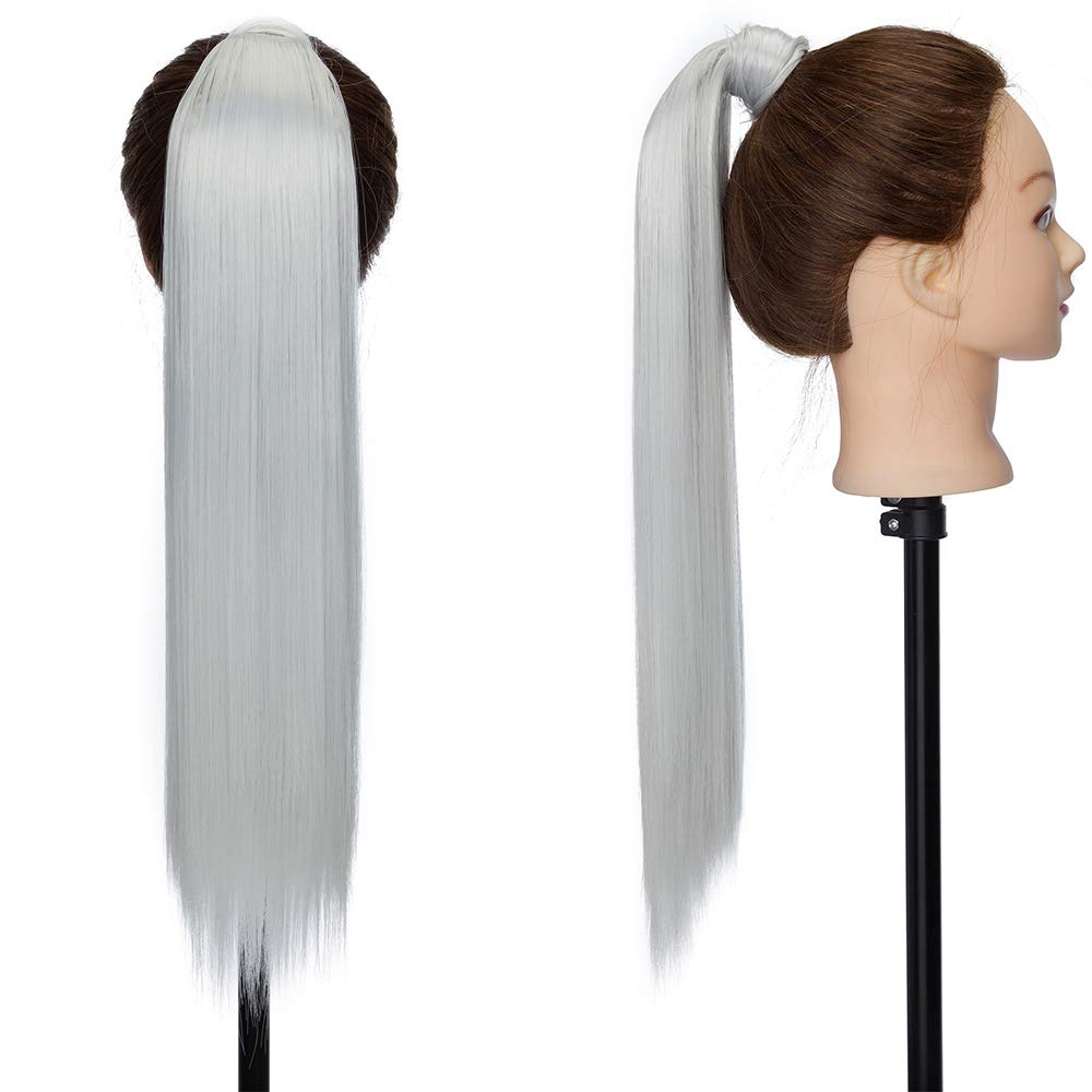 SEGO Ponytail Clip in Pferdeschwanz Extension Haarteil Haarverlängerung Zopf Hair Piece gewellt Wavy