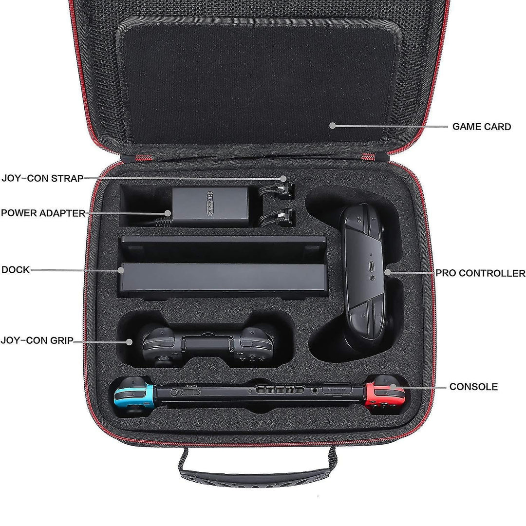 Tragetasche kompatibel mit Nintendo Switch, Travel Case, Koffer kompatibel mit Nintendo Switch-Konso