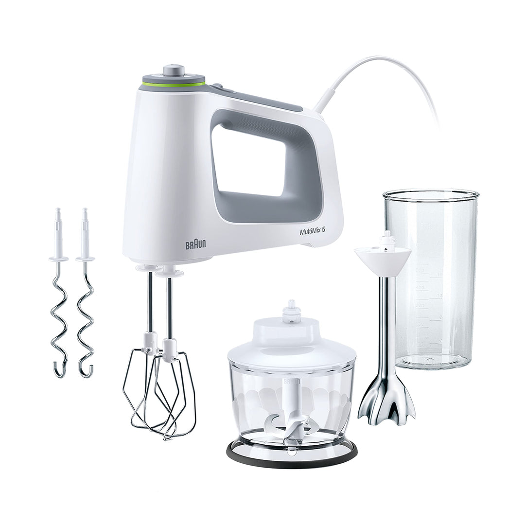 Braun MultiMix 5 HM 5137 Handmixer - Handrührgerät mit stufenloser Geschwindigkeitsregelung, 750 Wat