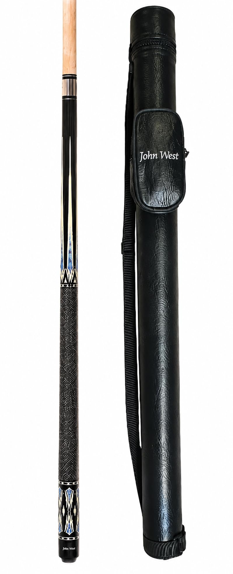 John West Billard Profi Set - Profi Pool Billardqueue + Köcher + Gewindeschutz