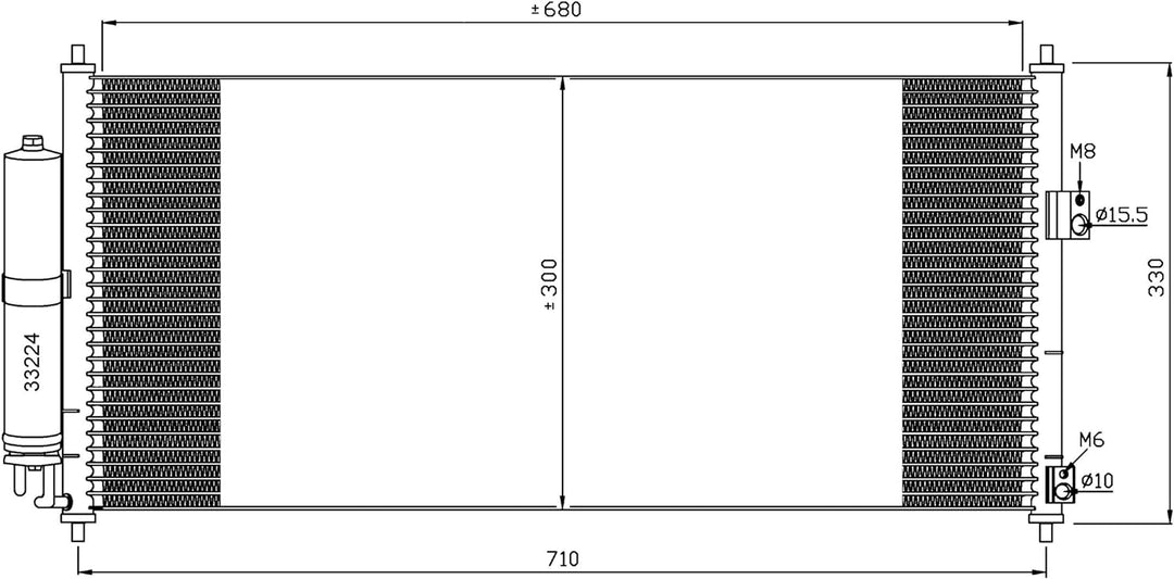 NRF 35435 Kondensator, Klimaanlage
