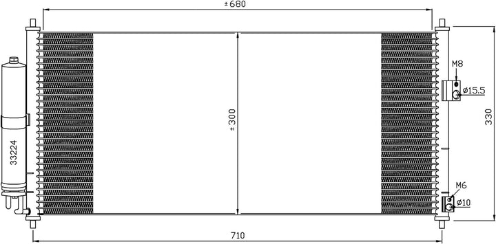 NRF 35435 Kondensator, Klimaanlage