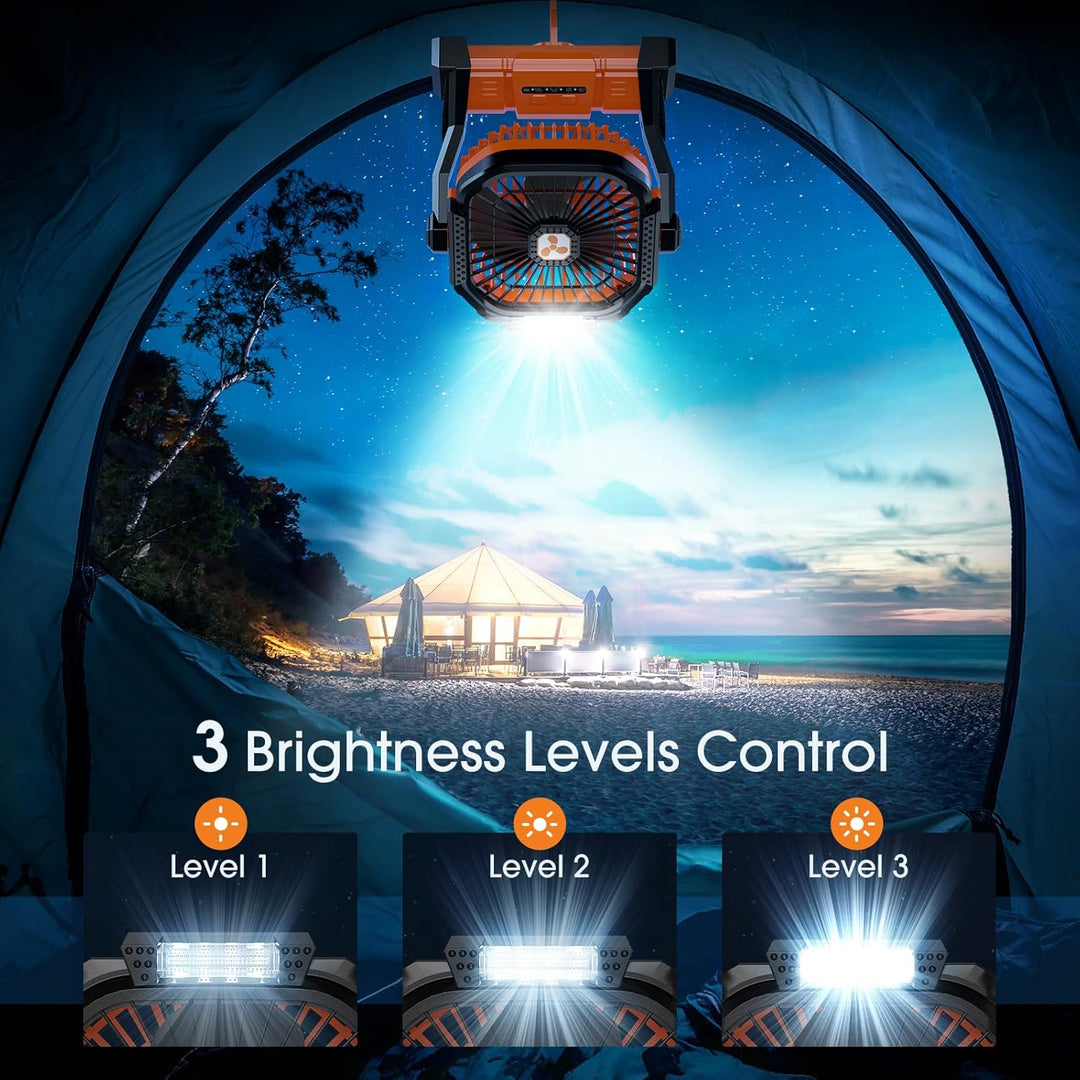 PEBEST Batteriebetriebener Ventilator 20000mAh Kabellos, Wiederaufladbarer Tragbarer Ventilator mit