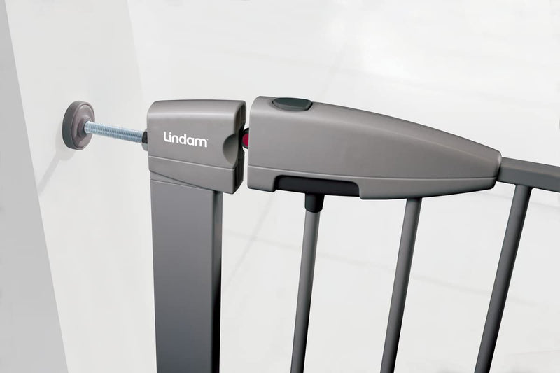 Munchkin Lindam Türgitter für Babys, ausziehbares Türschutzgitter & Treppenschutz zum Klemmen, ideal