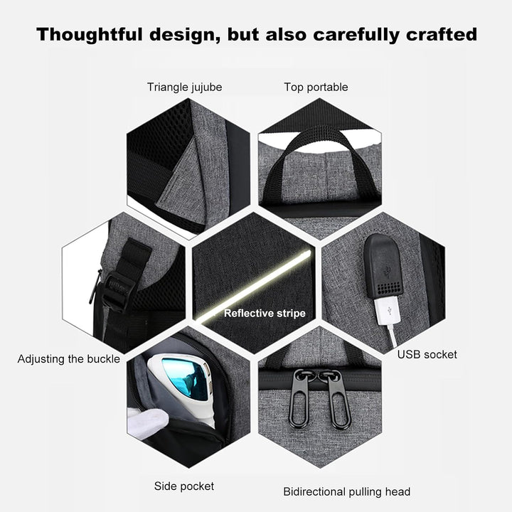 Pongnas Rucksack für 15,6-Zoll-Computer mit Wasserstoff. Rucksack für Schul-Laptop. Rucksack für Com