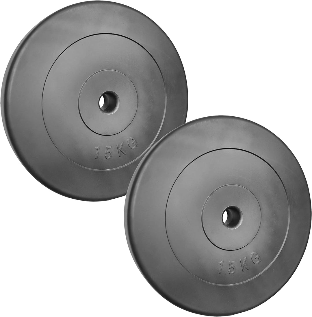 POWER-XTREME Hantelscheiben | Gewichtsscheiben | 30/31 mm | Kunststoff | Sand-Beton-Füllung | Grösse