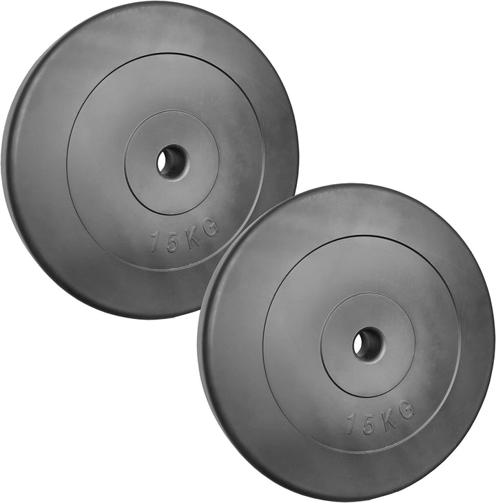 POWER-XTREME Hantelscheiben | Gewichtsscheiben | 30/31 mm | Kunststoff | Sand-Beton-Füllung | Grösse