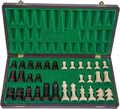 Square - Pro Schach Nr 4 WENGE - Schachspiel aus Holz - Schachbrett & Staunton 4