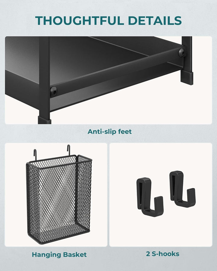 OROPY 2 Tier Gewürzregal für Arbeitsplatte, Metall Stehende Küche Lagerung Veranstalter Regal, Verti