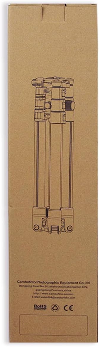 CAMBOFOTO 74'/188 cm Profi-Kamerastativ, tragbares Stativ 188 cm/Einbeinstativ 191 cm, 3/8\