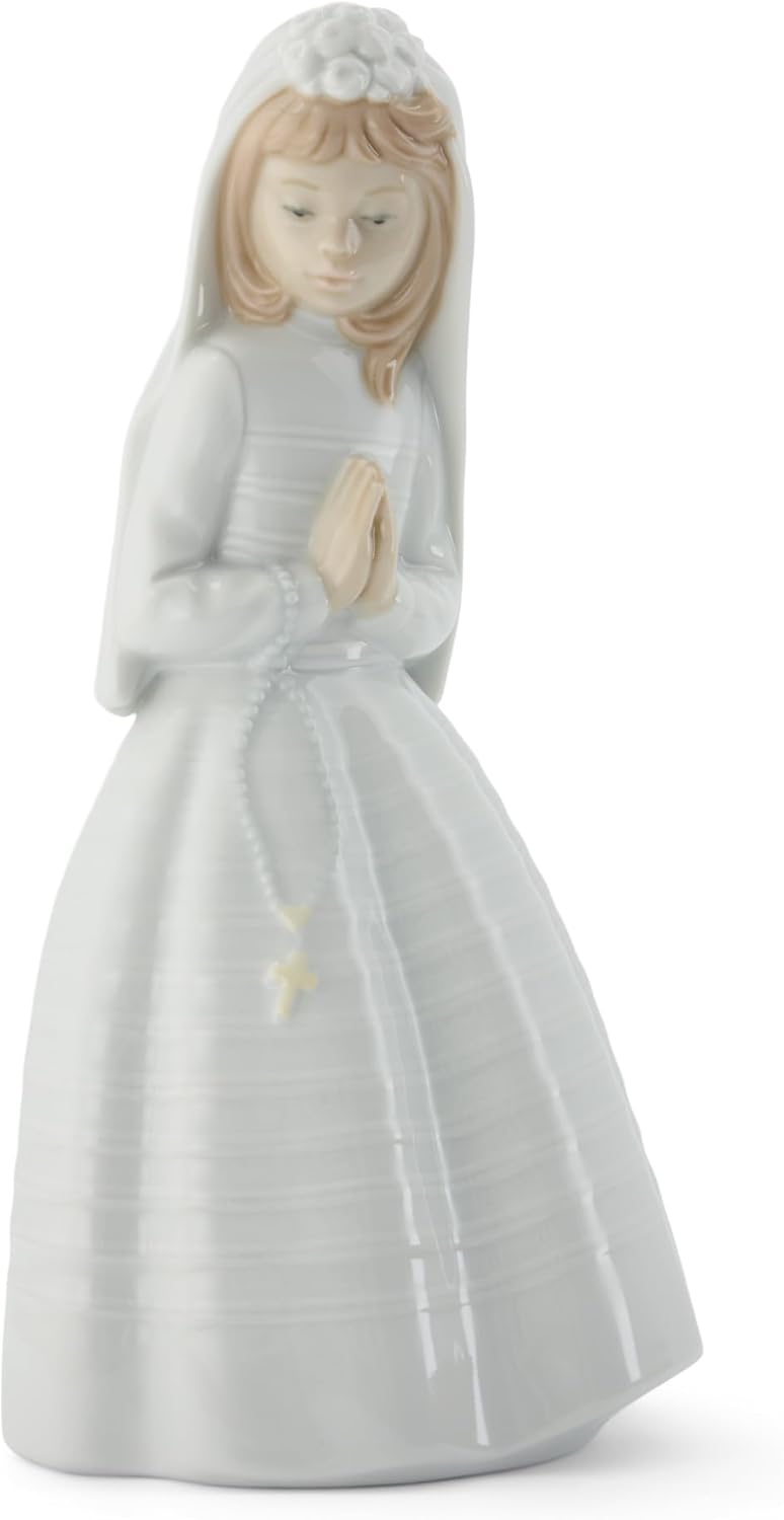 NAO Mädchen betend Porzellanfigur Kommunion
