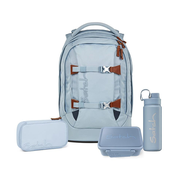 Satch Pack Skandi Edition Schulrucksack 4tlg. inkl. Lunchset (Nordic Ice Blue), Nordic Ice Blue