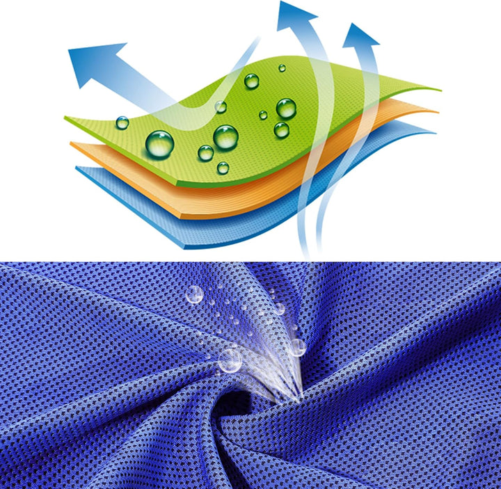 Sukeen Kühlendes Handtuch, Kühlhandtuch 100 x 30 cm, Ice Cooling Towel für Hals und Gesicht, Kühlend
