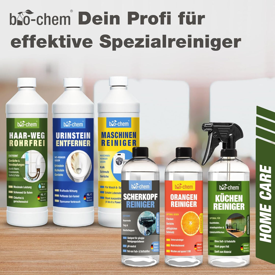 bio-chem Scherkopfreiniger Nachfüllflüssigkeit für Reinigungs-Kartuschen von Rasierer/Rasierapparat/