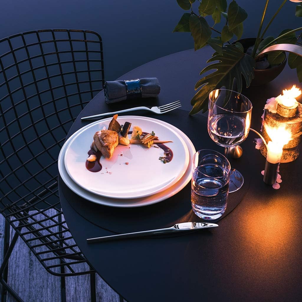 Villeroy und Boch - NewMoon Gourmetteller, moderner Essteller für den festlichen Anlass, Premium Por