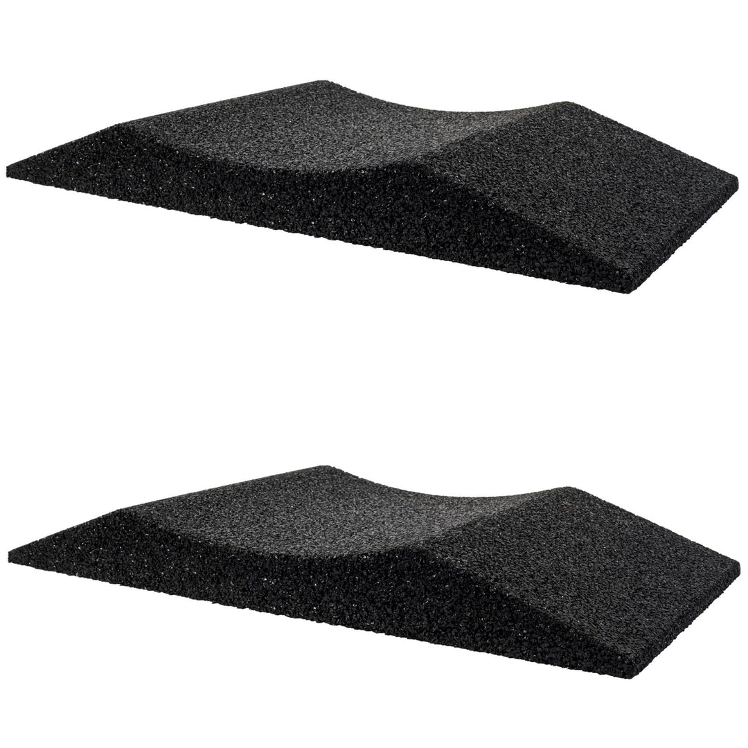 HASKYY 2X Reifenschuh Reifenschoner Reifenbett Reifenwiege aus Gummigranulat 300mm breit bis 285er R