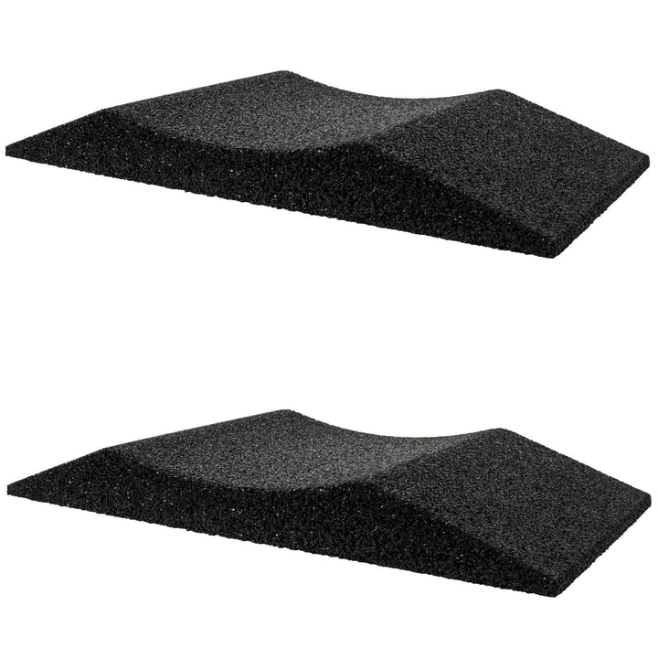 HASKYY 2X Reifenschuh Reifenschoner Reifenbett Reifenwiege aus Gummigranulat 300mm breit bis 285er R