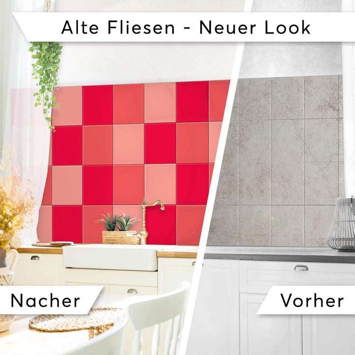 CREATISTO Mosaik-Fliesen Fliesensticker Fliesenfolie - Hochwertige Aufkleber Sticker für Fliesen I K