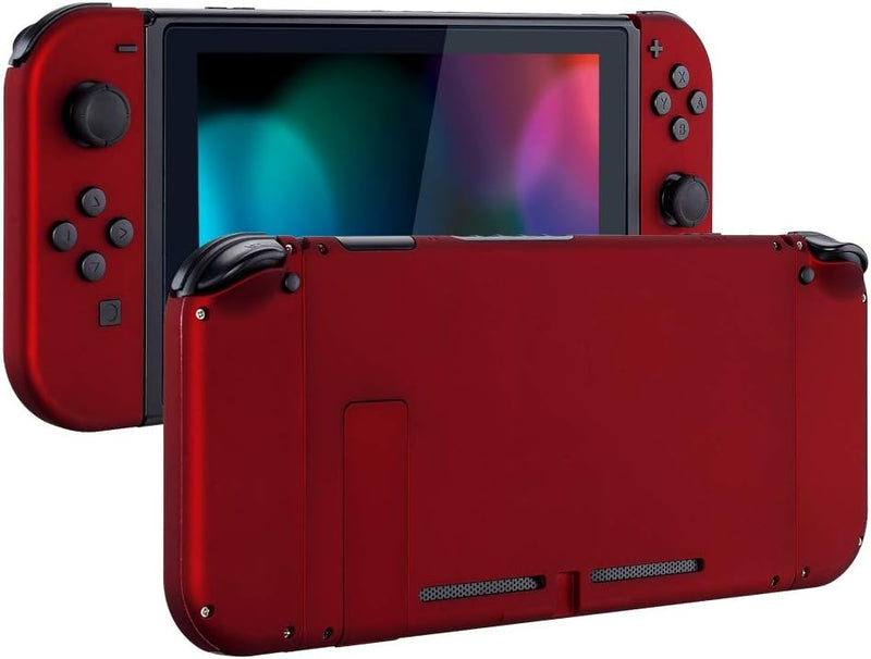 eXtremeRate Hülle Case für Nintendo Switch Joycon/Konsole, Rückgehäuse&Kickstand für Switch Console,