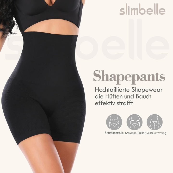 SLIMBELLE Miederpants Bauch Weg Damen Figurenformend Miederpants Tummy Control Shapewear Unterhose M