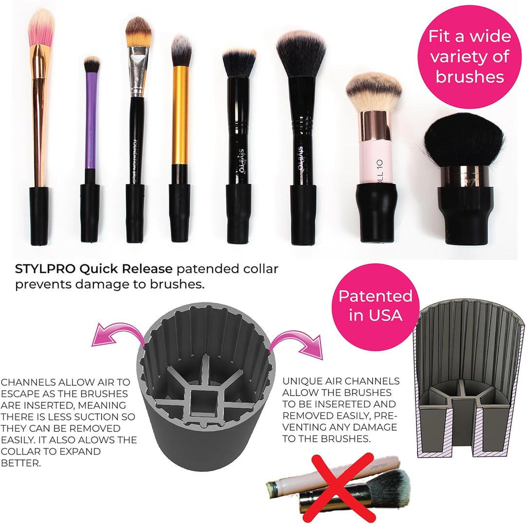 STYLPRO Elektrischer Make-up-Pinselreiniger & Trockner - Reinigt und trocknet gründlich in 30 Sekund