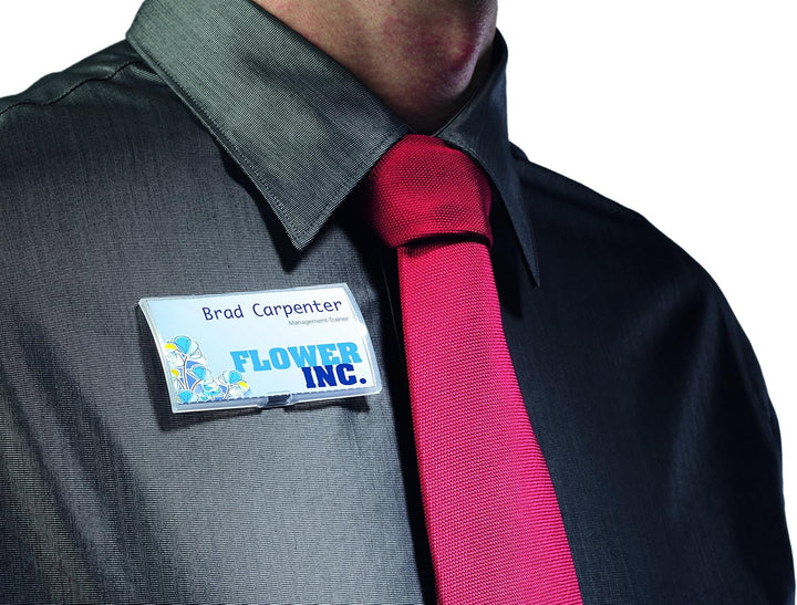 Durable Namensschild Click Fold, mit Magnet, 40 x 75 mm, 70% recycl. PP, 10 Stück, 821219, 40 x 75 m