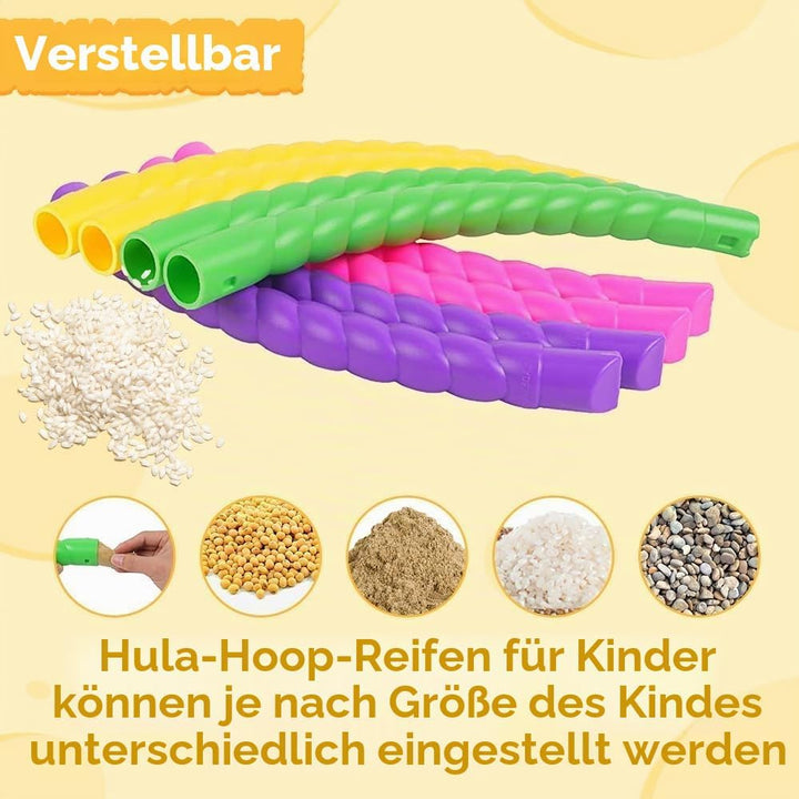 Hula Hoop Reifen Kinder, 2 Stück 8 Abschnitte teilbarer Hullahub-Reifen Children&