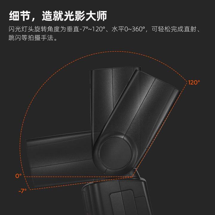GODOX V850III Kamerablitz 1/8000s HSS 7,2V/2600mAh Akku 1,5s Recyclingzeit 450 Blitze mit voller Lei
