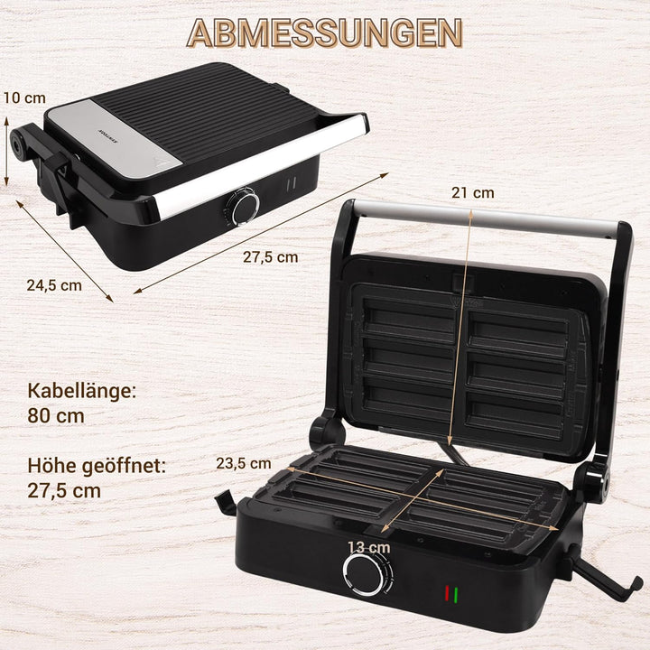 Syntrox SM-1000W-Toledo Churros Maker elektrisch – Churros Bäcker für zuhause – Antihaft Churrosplat