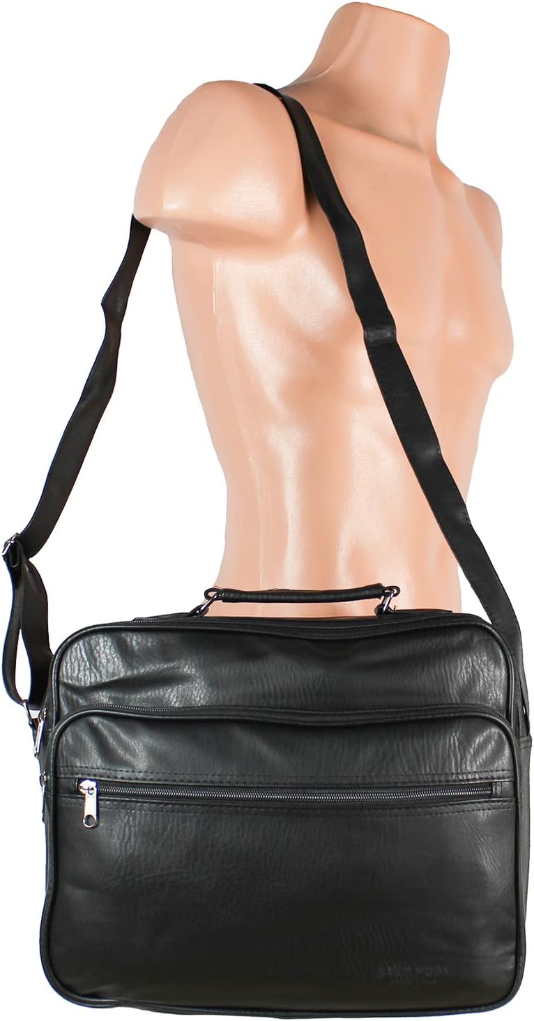 Echt Leder Herren Arbeitstasche Umhängetasche Herrentasche Schultertasche Messenger Flugbegleiter in