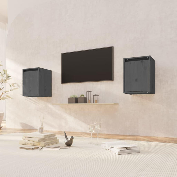 vidaXL 2X Wandschrank Hängeschrank TV Schrank Holzschrank TV Möbel Regal Aufbewahrung Wohnzimmer Büc