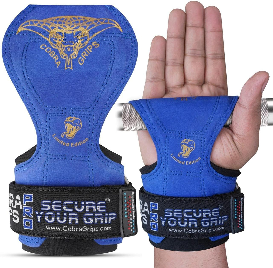 Cobra Grips V2 Lifting Griffe Gewicht Versa Handschuhe Alternative Power, Blau
