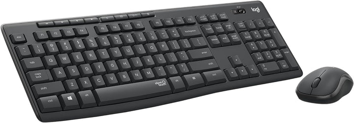 Logitech MK295 kabelloses Tastatur-Maus-Set mit SilentTouch-Technologie, Shortcut-Tasten, optischer