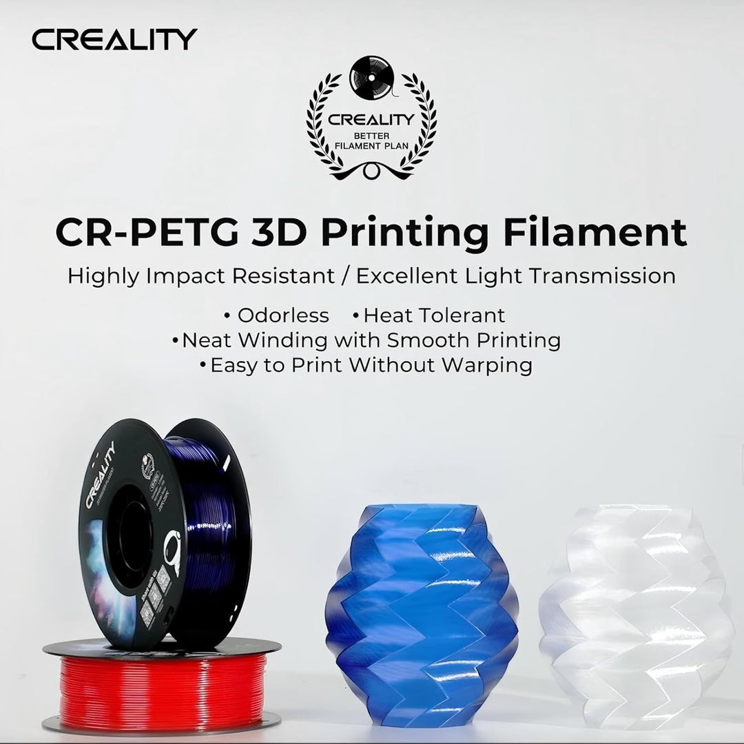 Creality PETG Filament 1,75mm, CR-PETG 3D Drucker Filament, hochwertiges 3D-Druckerfilament mit hohe