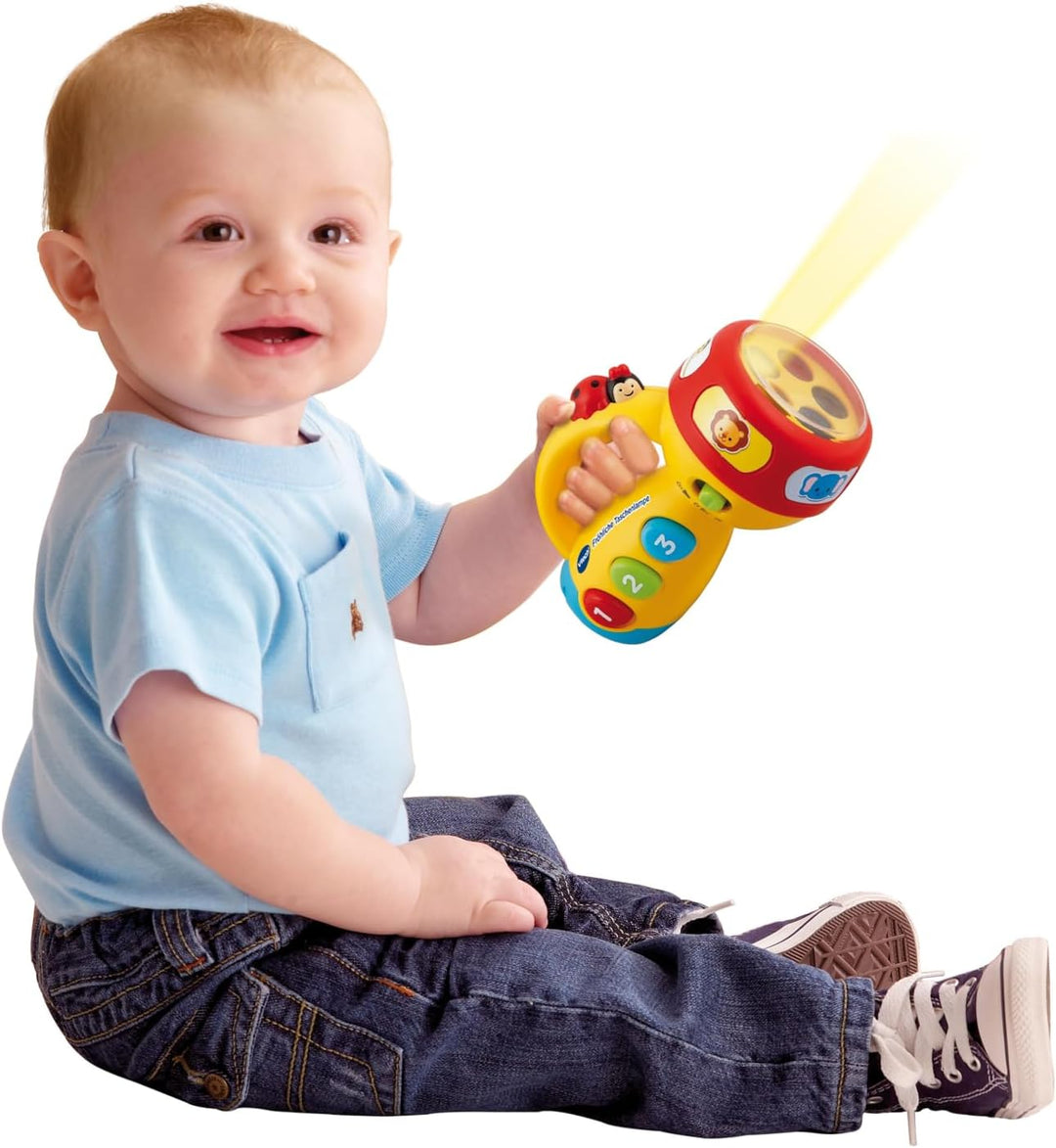 Vtech Baby 80-124004 - Fröhliche Taschenlampe Mehrfarbig, Mehrfarbig