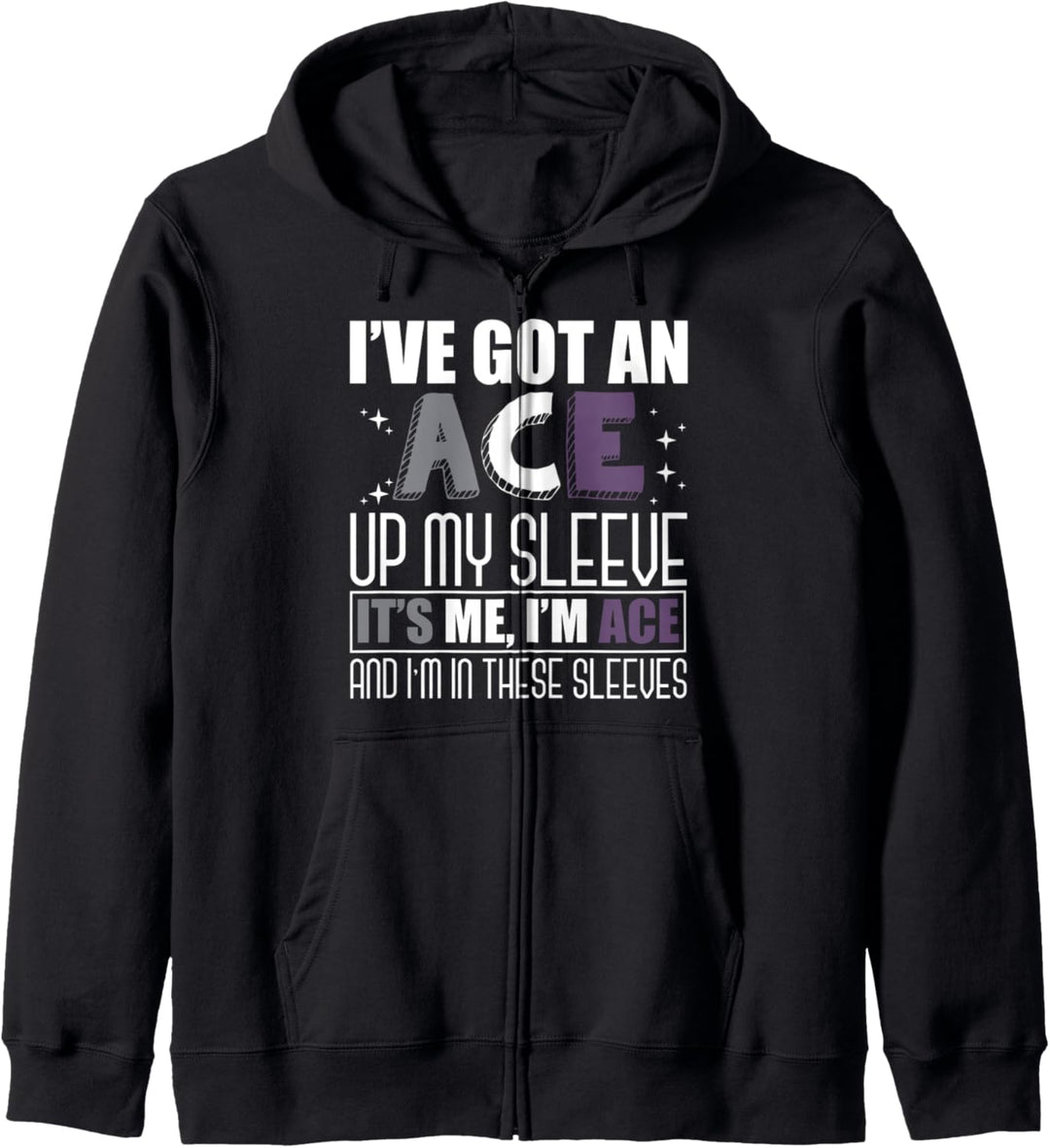 LGBTQIA Ace Pride Queer Lustiges Geschenk Asexuell Kapuzenjacke