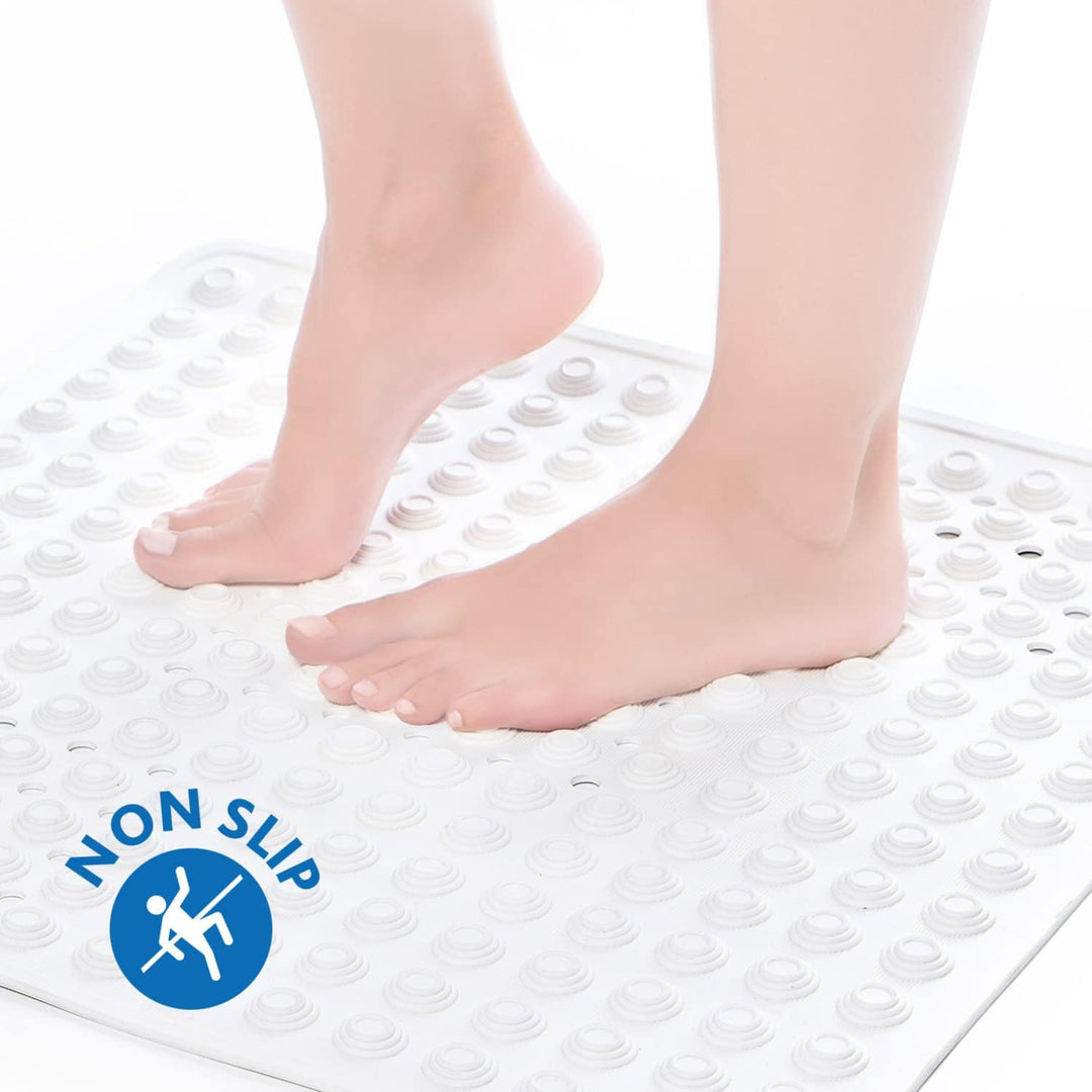 Tatkraft Detail - Premium Italien Duschmatte rutschfest für Senioren und Kinder - 60x60cm - Schimmel