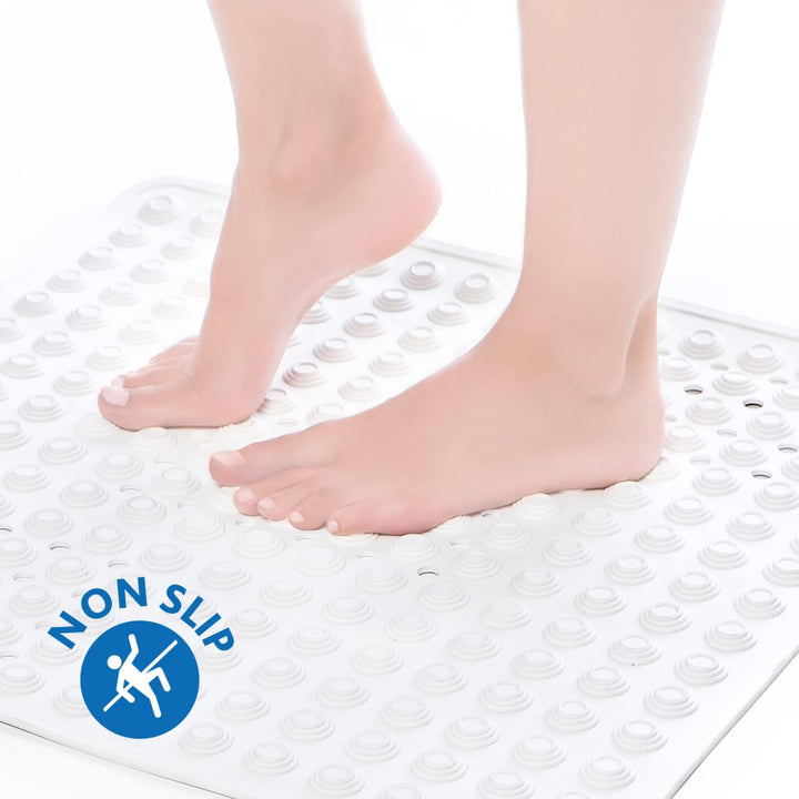 Tatkraft Detail - Premium Italien Duschmatte rutschfest für Senioren und Kinder - 60x60cm - Schimmel