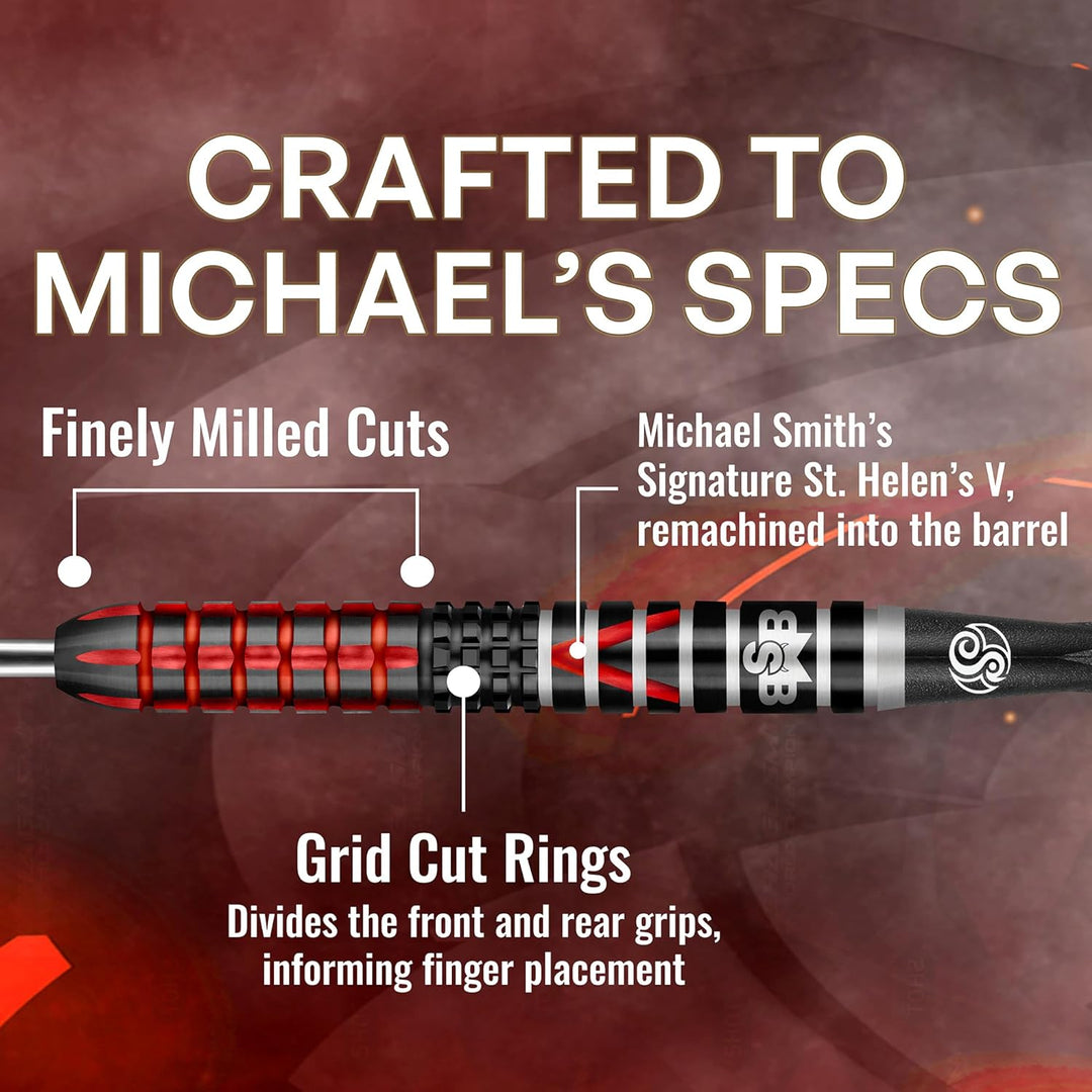 Shot! Steel Darts Michael Smith Bully Boy Defiant 90% Tungsten Steeltip Darts Steeldart Hochwertige