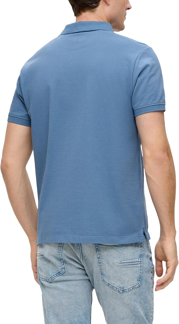 s.Oliver Poloshirt aus Reiner Baumwolle M Blau, M Blau