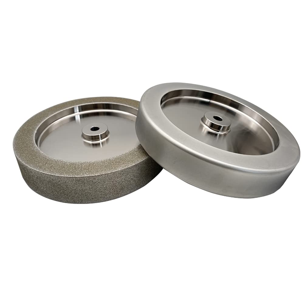 CBN Schleifscheibe für T8 T7 Nassschleifmaschine 250mm*50mm*12mm (Rechter Winkel, 160 Körnung), Rech